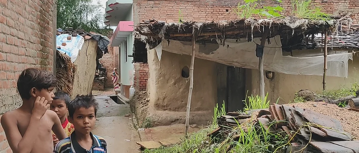 A view of the Harijan basti in Sarai Akil, Kaushambi