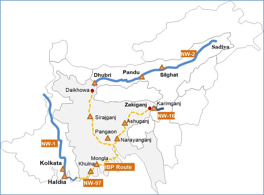 First Containerised cargo movement from Haldia to Pandu Guwahati.