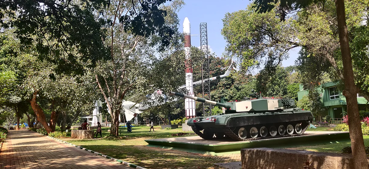 A tank displayed at the memorial. 