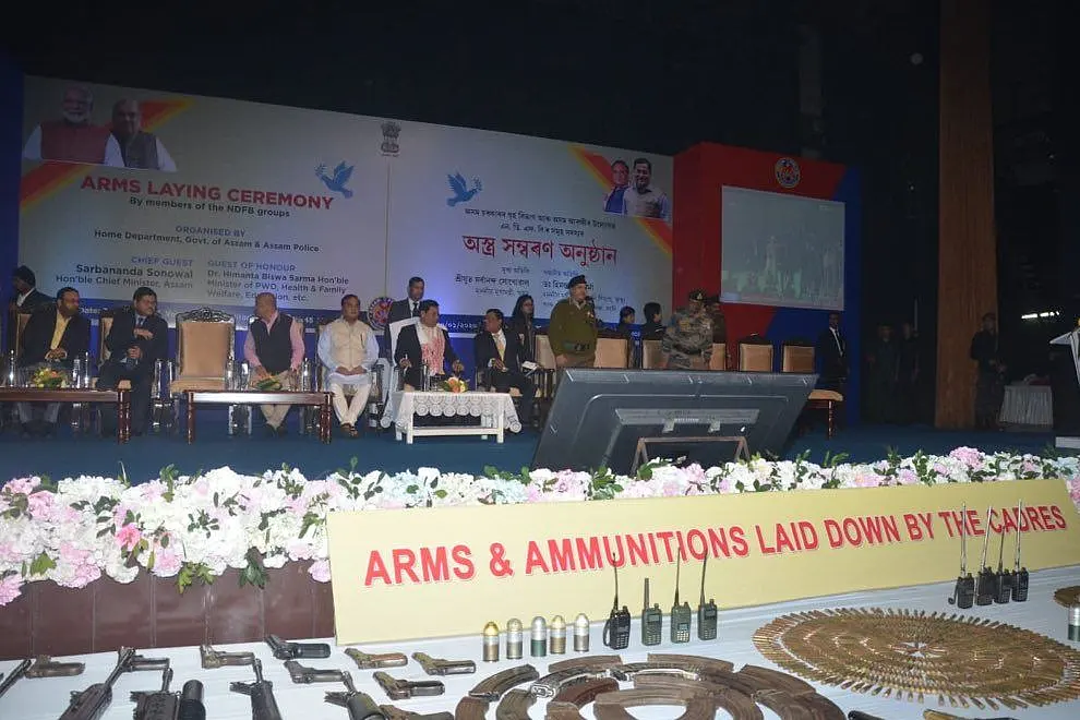 Assam: Over 1,500 Militants From All Four Factions Of NDFB Lay Down Arms In Presence Of CM Sarbananda Sonowal
