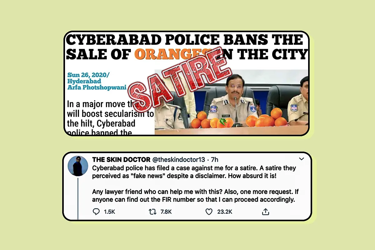 Cyberabad Police Face Online Backlash For Filing FIR Against Twitter User For Photoshopped Image
