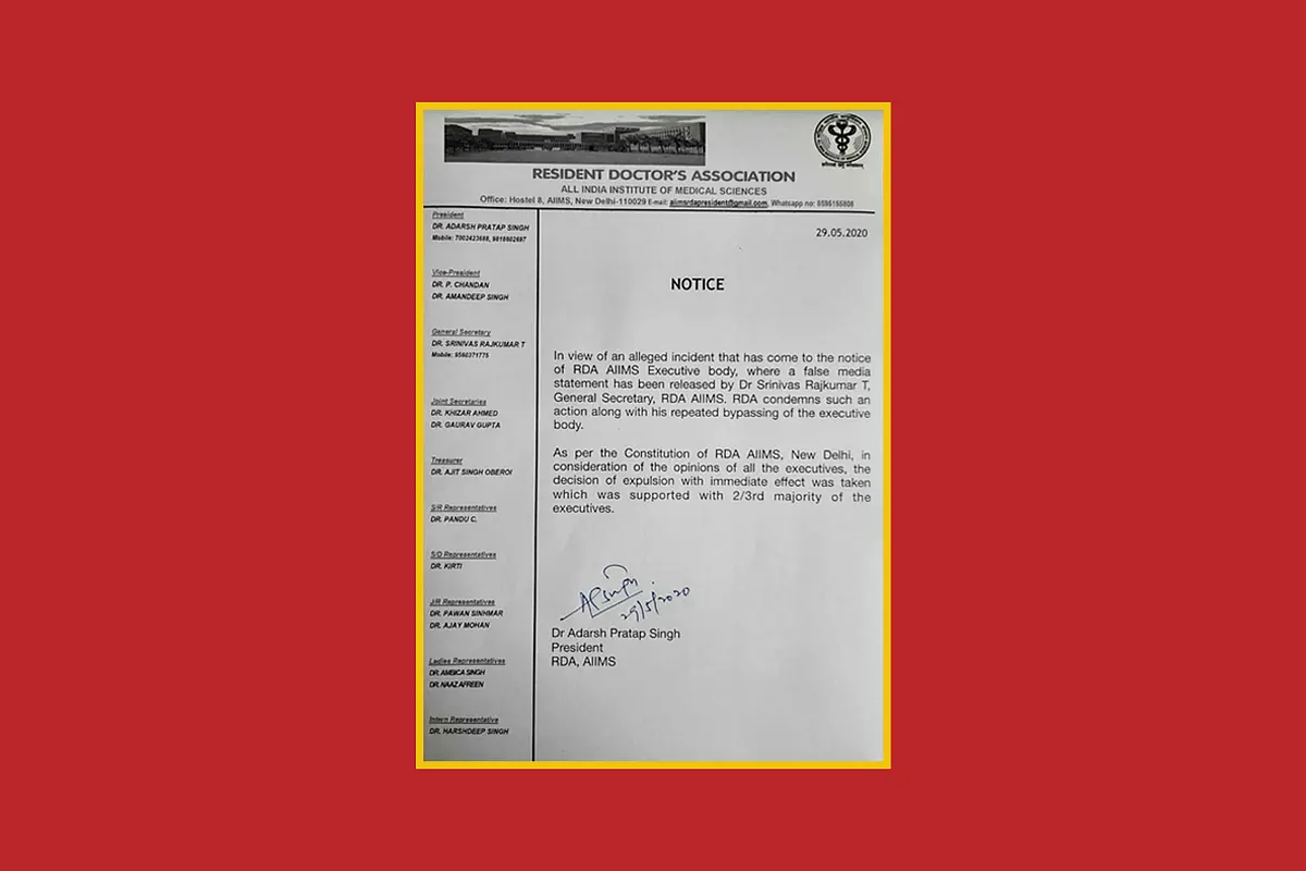 AIIMS-Delhi’s Resident Doctors’ Association Lands In Yet Another Political Controversy, This Time Over ‘False Media Statement’