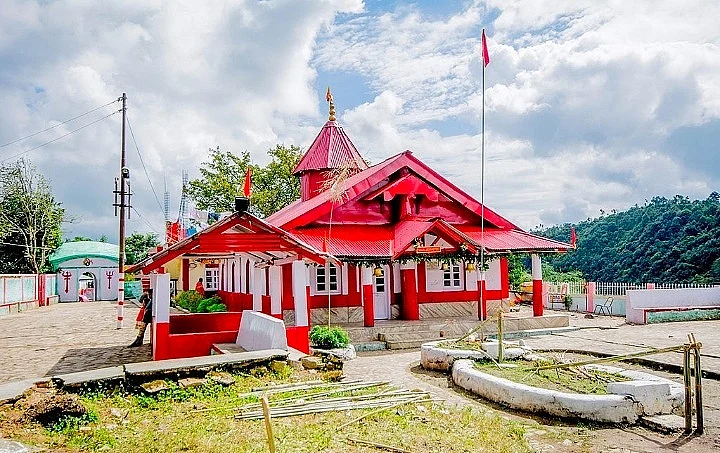 The Durga temple at Nartiang