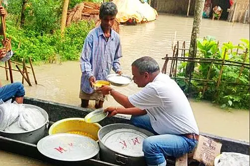 Assam BJP MLA Earns Praise For Exemplary Flood Relief Work