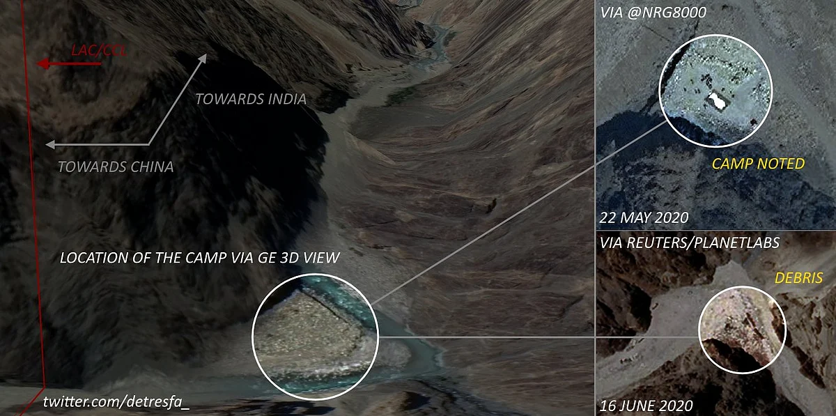 Satellite Image from 22 May and 16 June (@detresfa_/Twitter)
