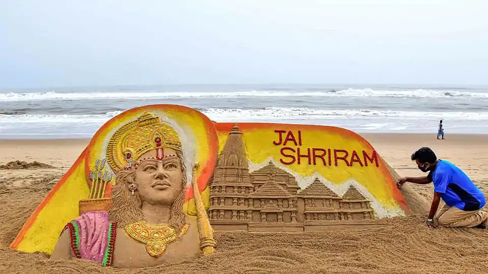 Sand Artist Sudarsan Pattnaik Creates Replica Of Ram Temple On Puri Beach, Says Wanted To Make It In Ayodhya