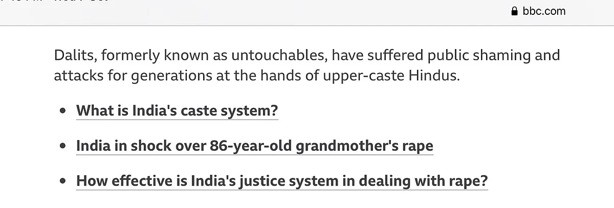 Mention Of ‘Upper Caste Men’ In Hathras, But Only ‘Men’ In Balrampur: That’s CNN, NYTimes, BBC And Bloomsberg For You