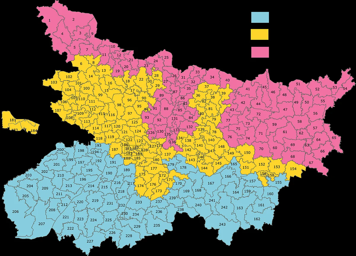 Phase 1: marked in blue, Phase 2: yellow and Phase 3: pink.