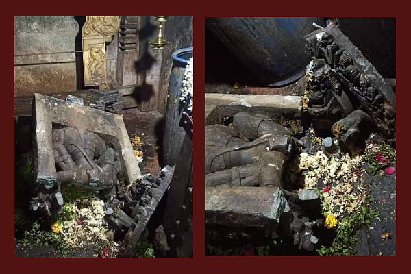 The vandalised idol
