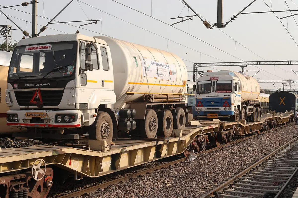 Uttarakhand Receives First Set Of Liquid Medical Oxygen Tankers