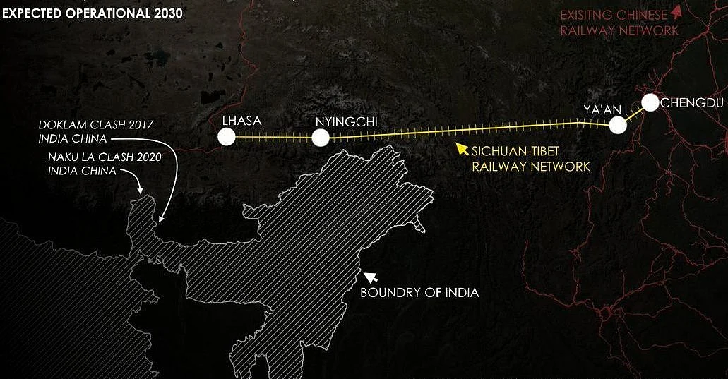 Sichuan-Tibet rail line. (@detresfa_/Twitter)