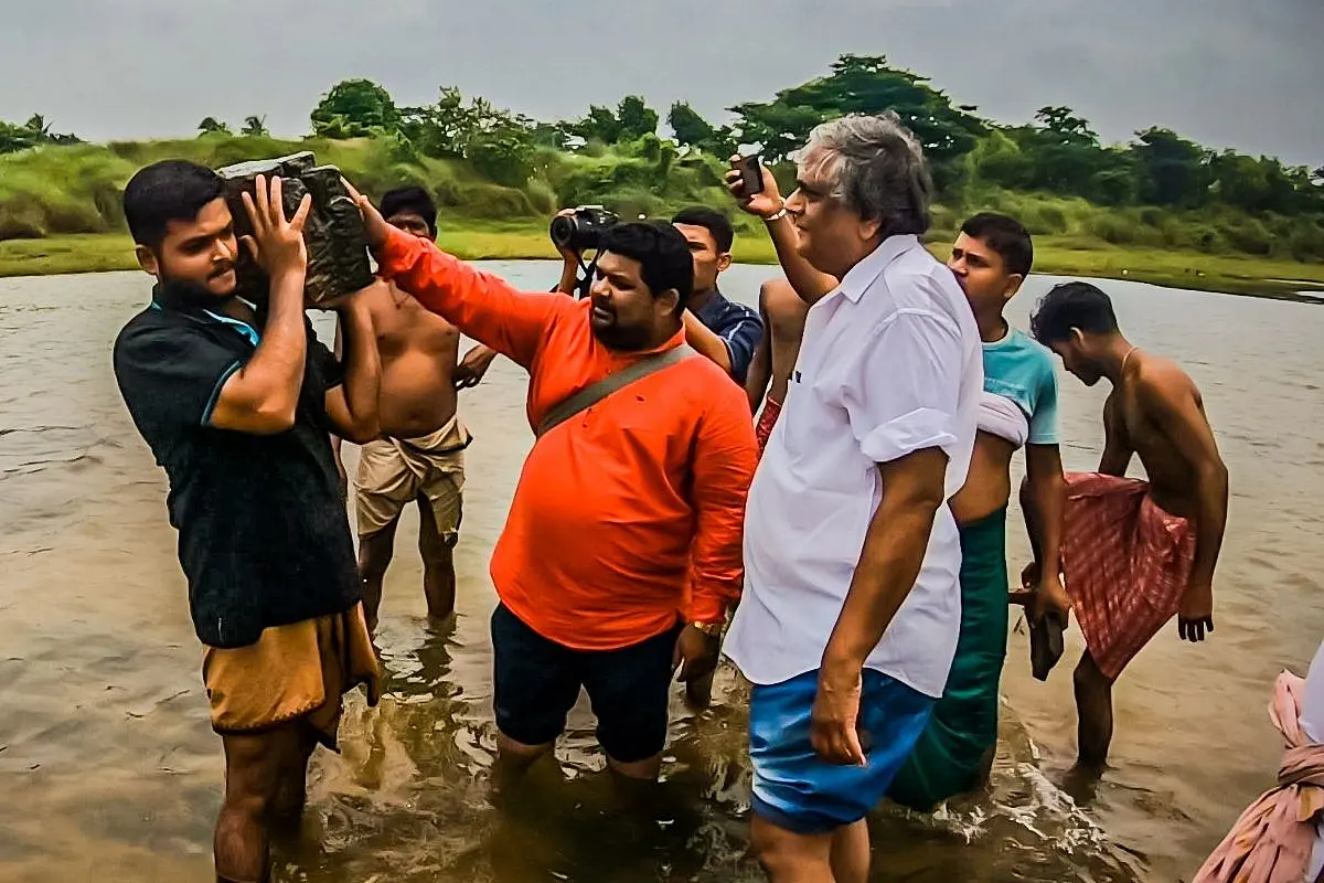 Ancient Temple Remains Discovered On Bhargavi River Bed In Puri