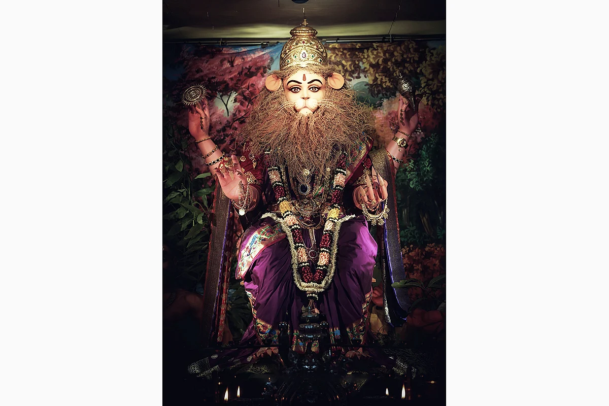 Sharada in Narasimha avatar in a previous year (PC: Anantesh Bhat)