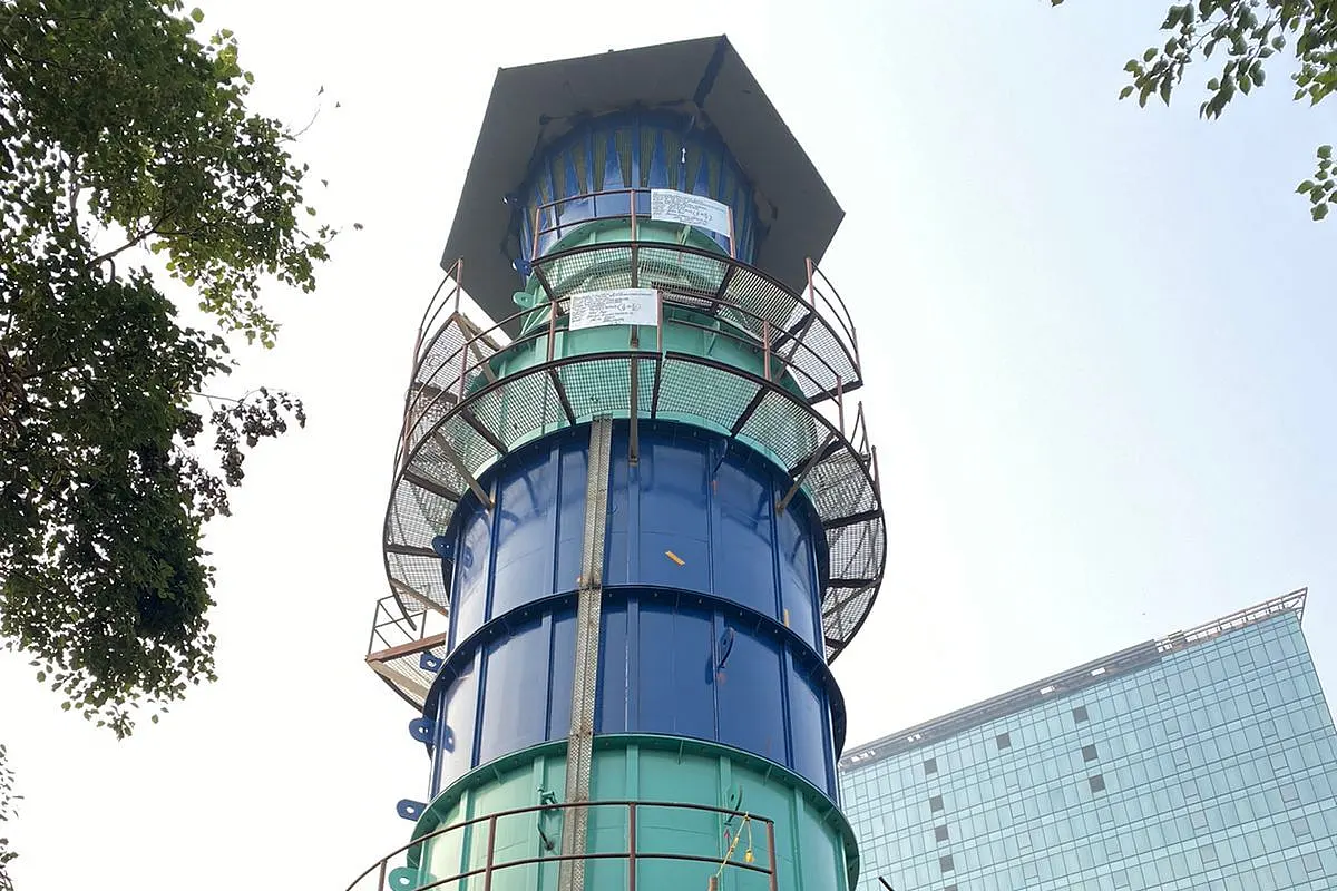 Fighting Pollution In NCR With Tech: ‘Made In India’ Air Pollution Control Tower Installed In Noida