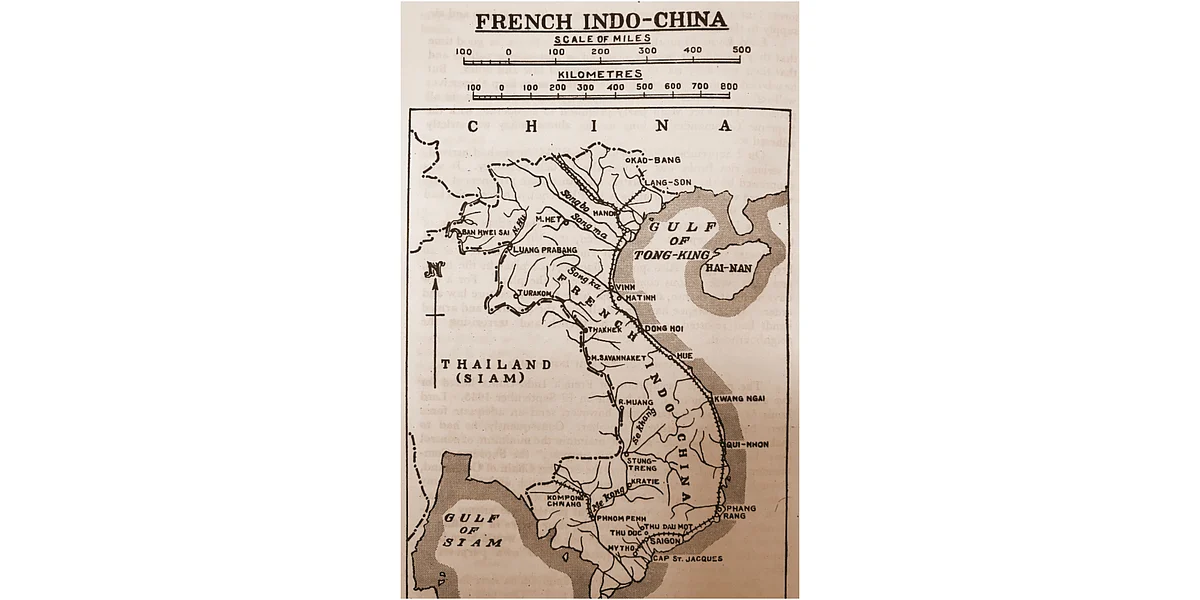 Map of French Indochina