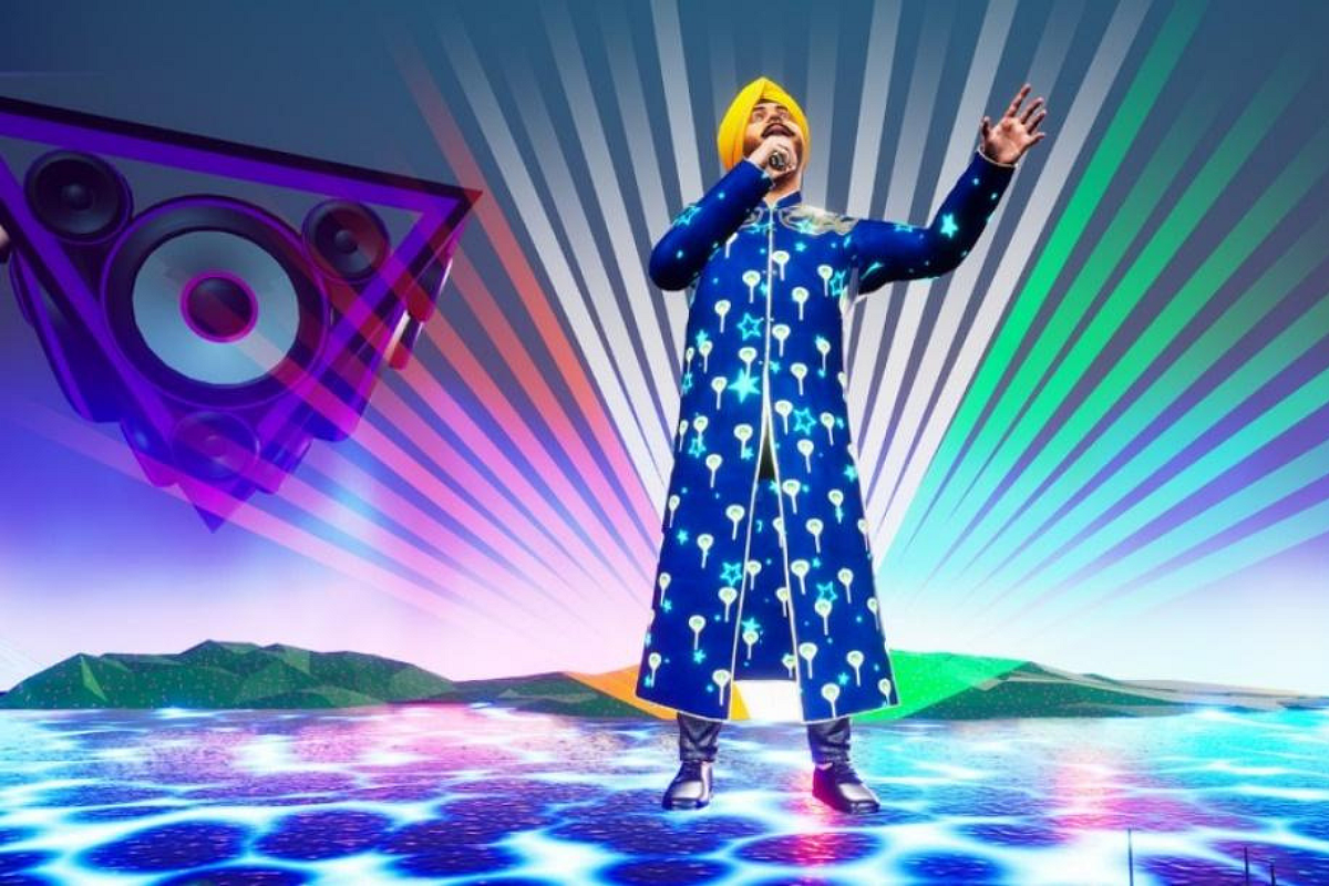 Daler Mehndi at his metaverse concert in January 2022