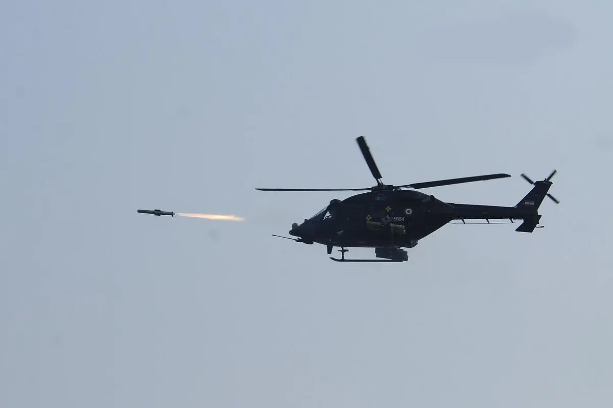 Watch: Helicopter Launched Anti-Tank Missile Helina Tested In Ladakh; Second Test In Two Days