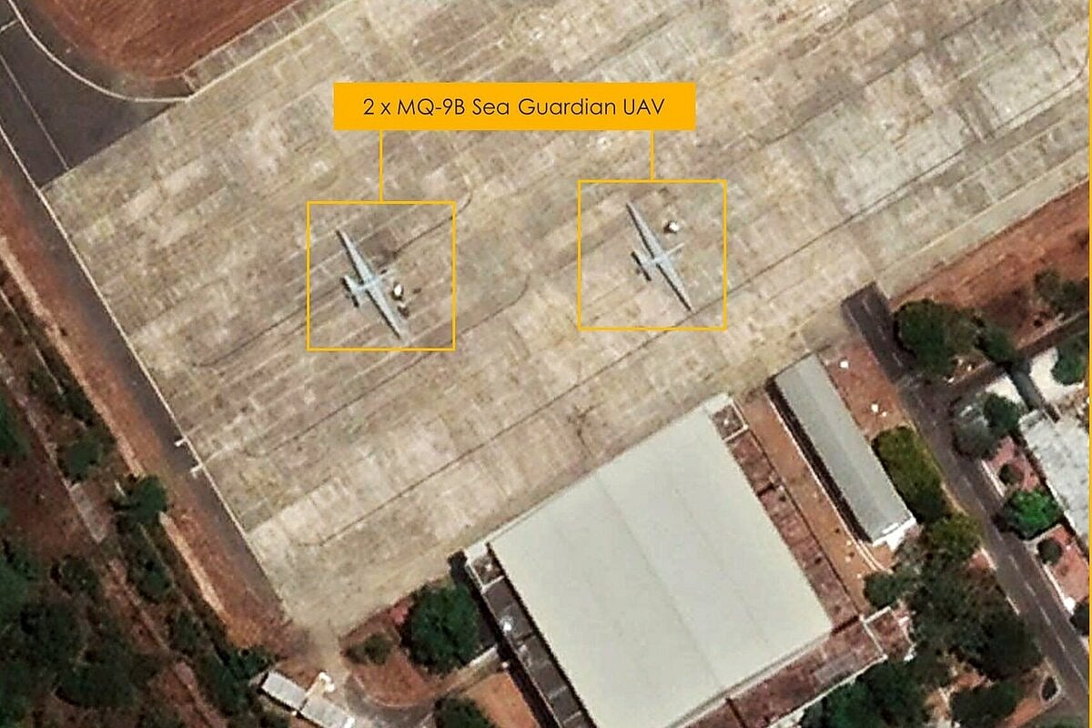 Indian Navy's MQ-9B Drones Seen In Satellite Imagery For The First Time; Were Leased After Clashes With China In Ladakh - Vimarsana News