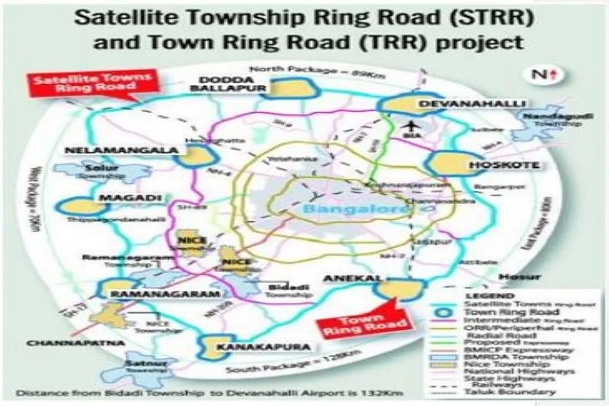 Bengaluru Satellite Town Ring Road: PM Modi To Lay Foundation Stone Today For Rs 15000 crore, 280 Km Road Connecting 12 Keys Towns Around City