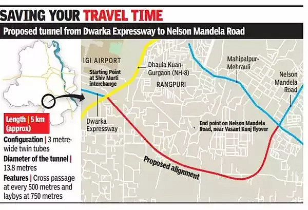 New Delhi To Get One Of The Widest Tunnels In The Country