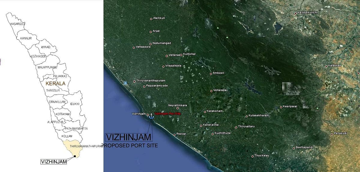 Vizhinjam port location (VSIL)
