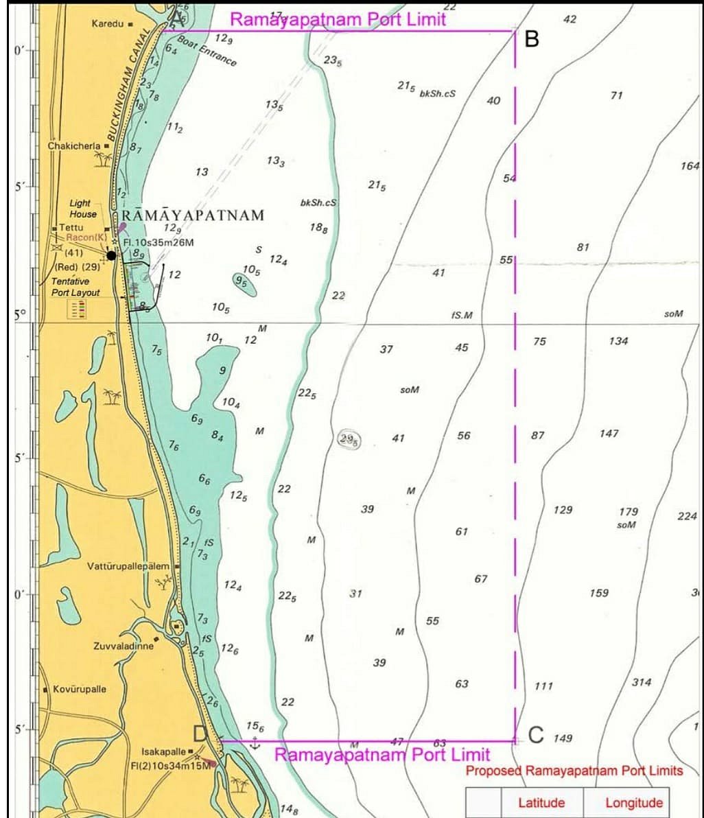 Proposed Ramayapatnam Port Limit ( Govt of AP)
