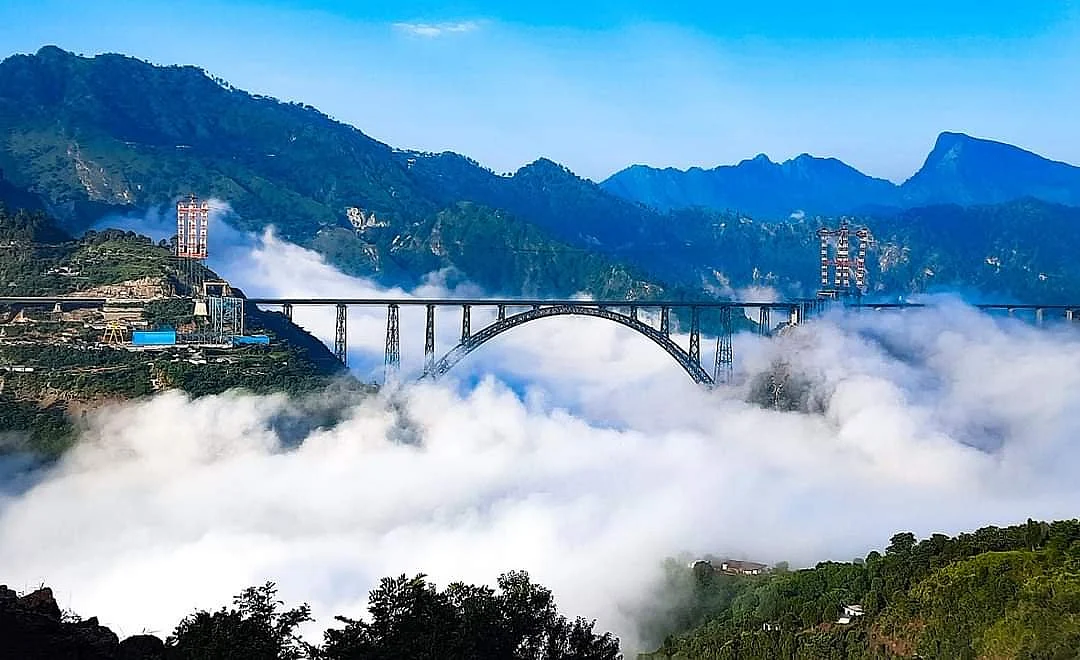 The Udhampur-Srinagar-Baramulla Rail Link project.