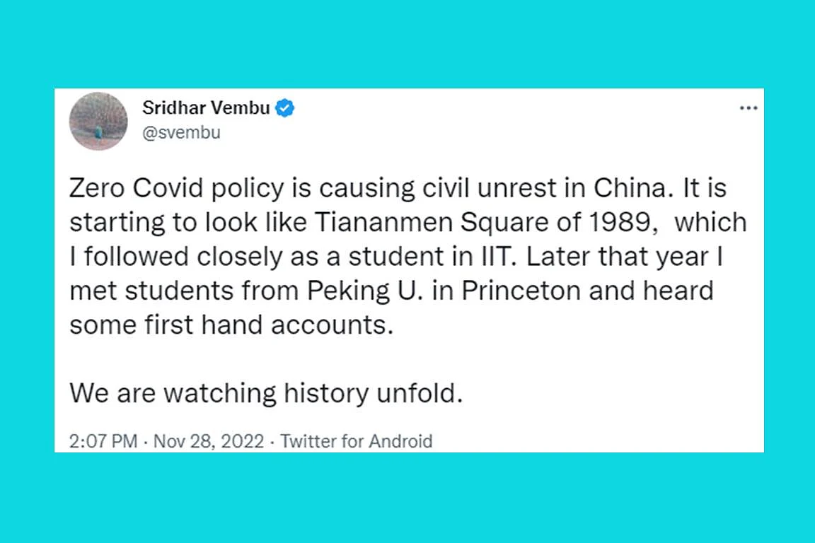 Tweet screenshot