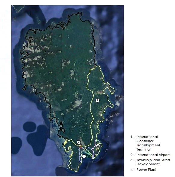 Location of Four Interlinked Projects
