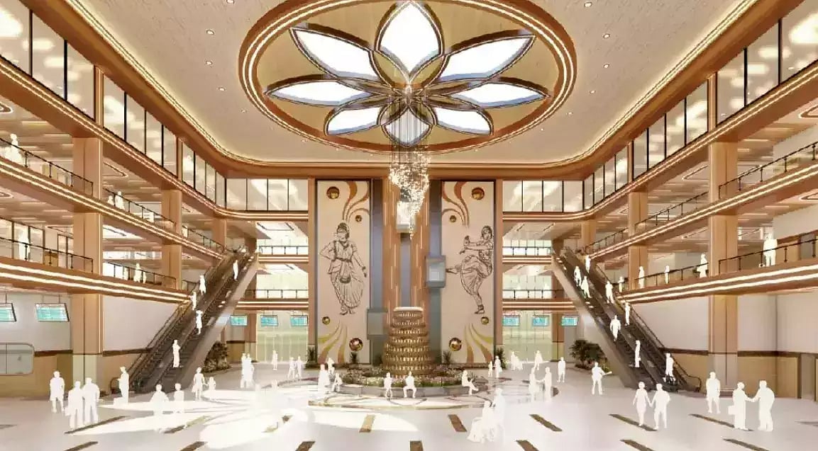 Graphic images of the proposed concourse area of Chennai Egmore (Via Twitter)