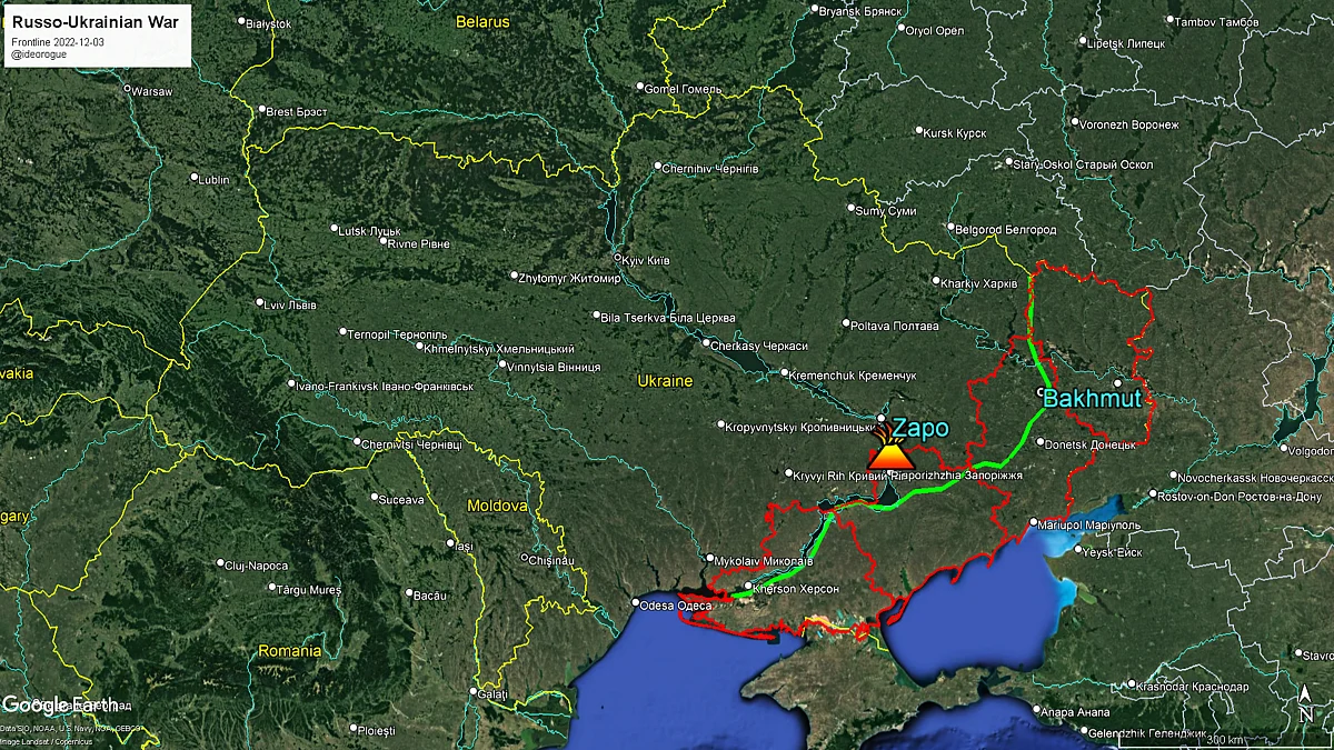 Regional Map of areas under contention.