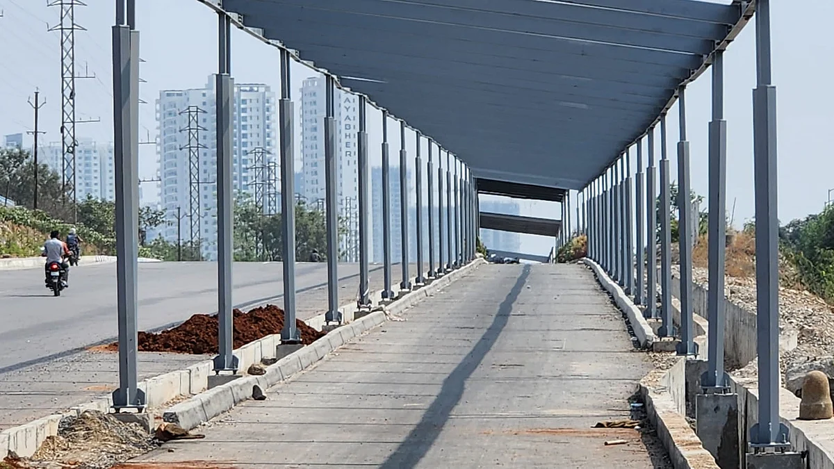 Cycle track under construction, carpeting and solar roof installation are pending (HGCL)