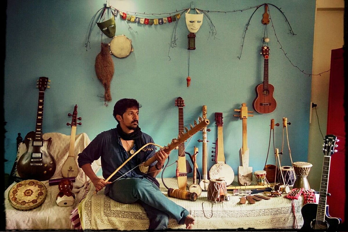 How A Mumbai Musician Pulled Out His Collection Of Folk Instruments