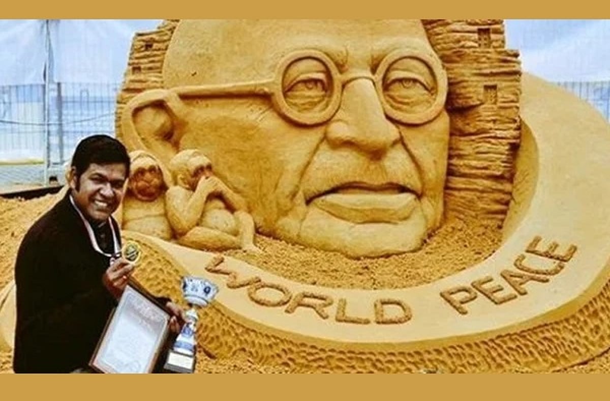Renowned Indian Sand Artist Sudarsan Pattnaik Wins Prestigious Italian