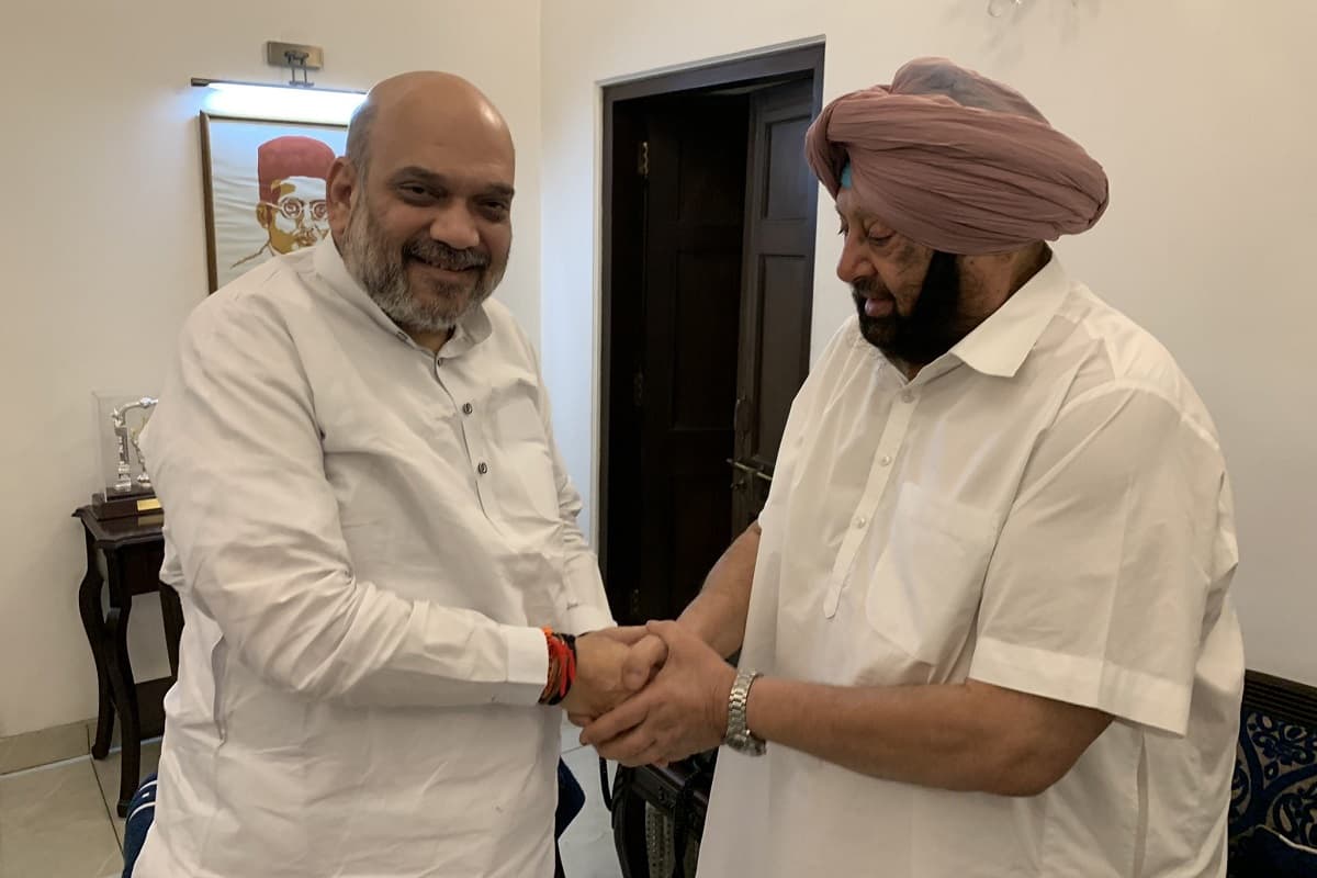 Former Punjab CM Amarinder Singh Meets Amit Shah And J P Nadda In Delhi