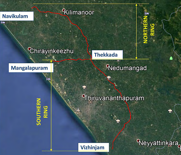Trivandrum Map.pdf Thiruvananthapuram Ring Road Project Connecting Techno Park And ...