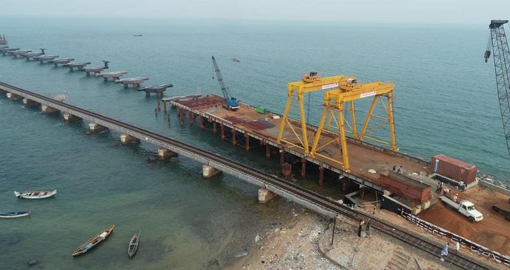 New Pamban Railway Bridge 84 Per Cent Construction Complete On India’s
