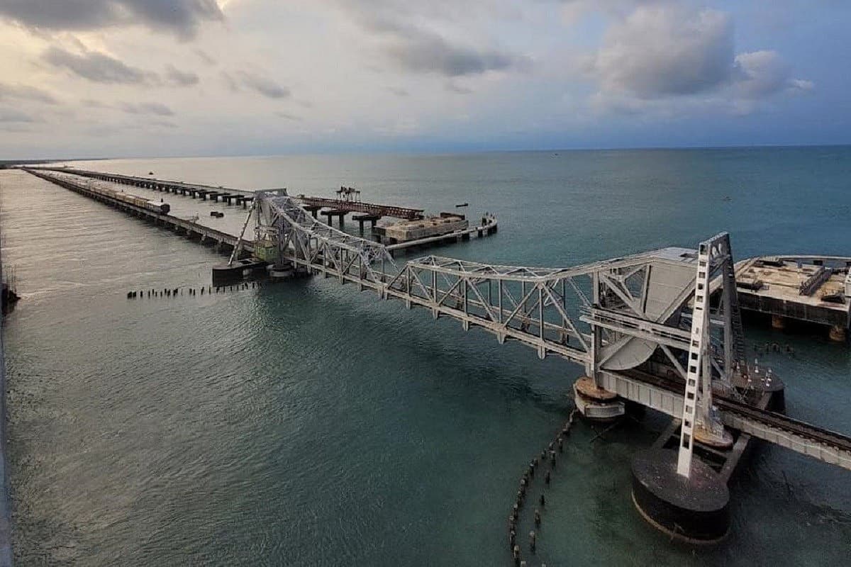 New Pamban Railway Bridge 84 Per Cent Construction Complete On India’s