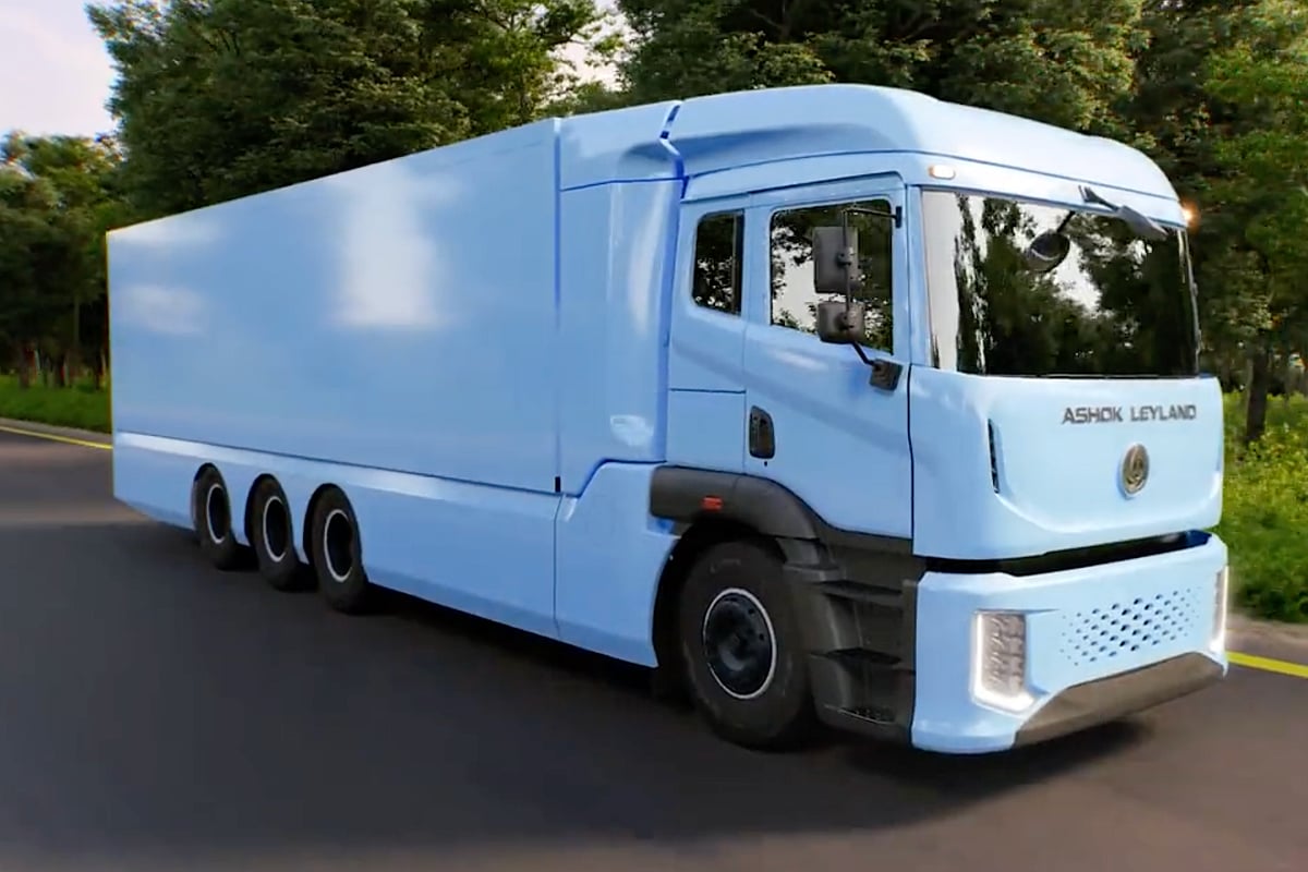 India's First Hydrogen Internal Combustion Engine Powered Heavy Duty