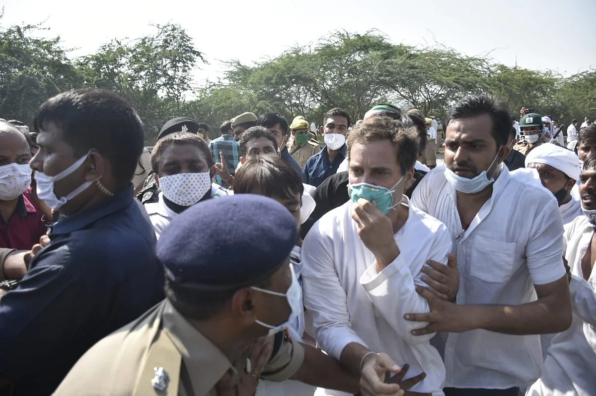 Rahul Gandhi: Police pushed me, lathicharged me and threw me to the ground