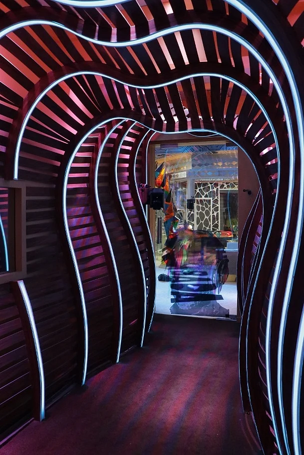 It took Omung and team 45 to 50 days to redesign the house, which has a futuristic theme this season.