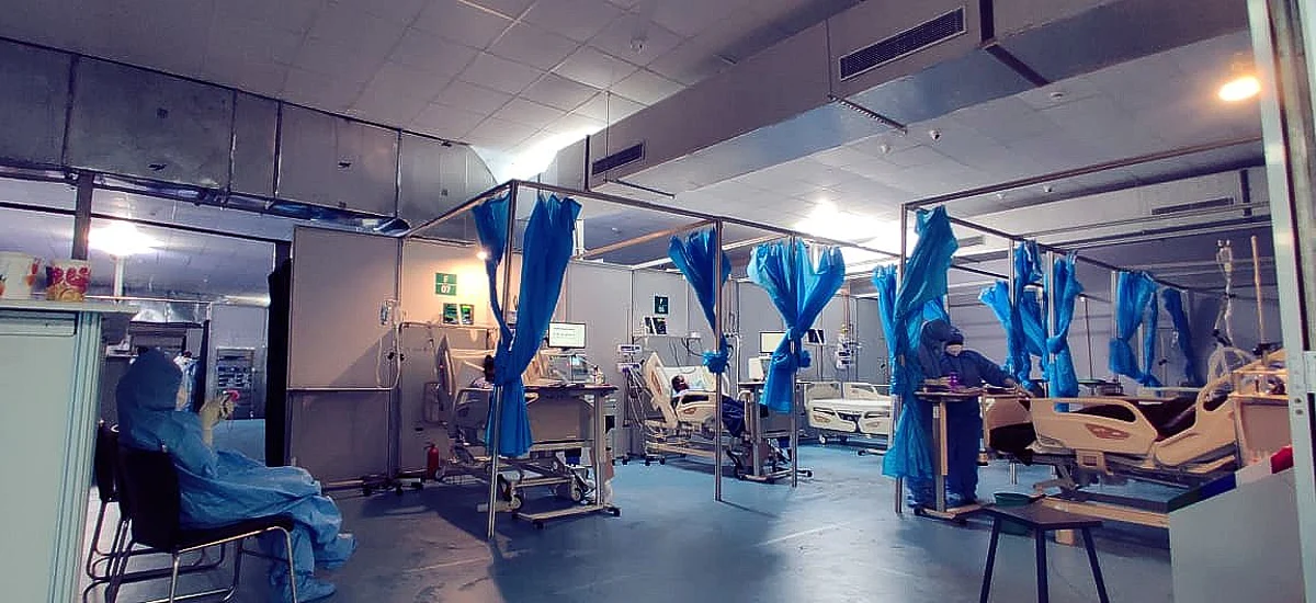 Pune: Shivajinagar COEP Jumbo hospital stands strong amid heavy rains