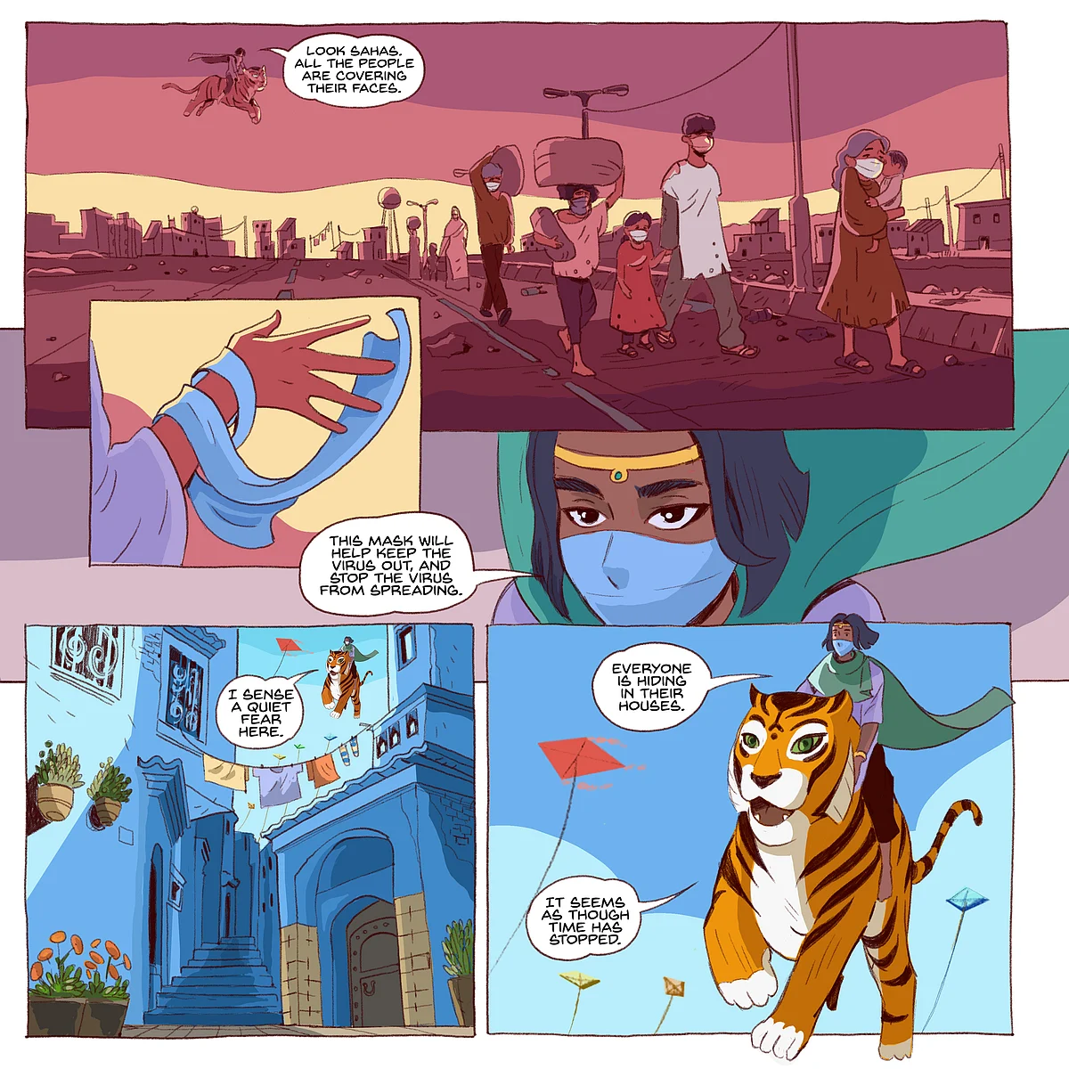 Priya's Mask is set in Jodhpur in the light of the COVID-19 pandemic.