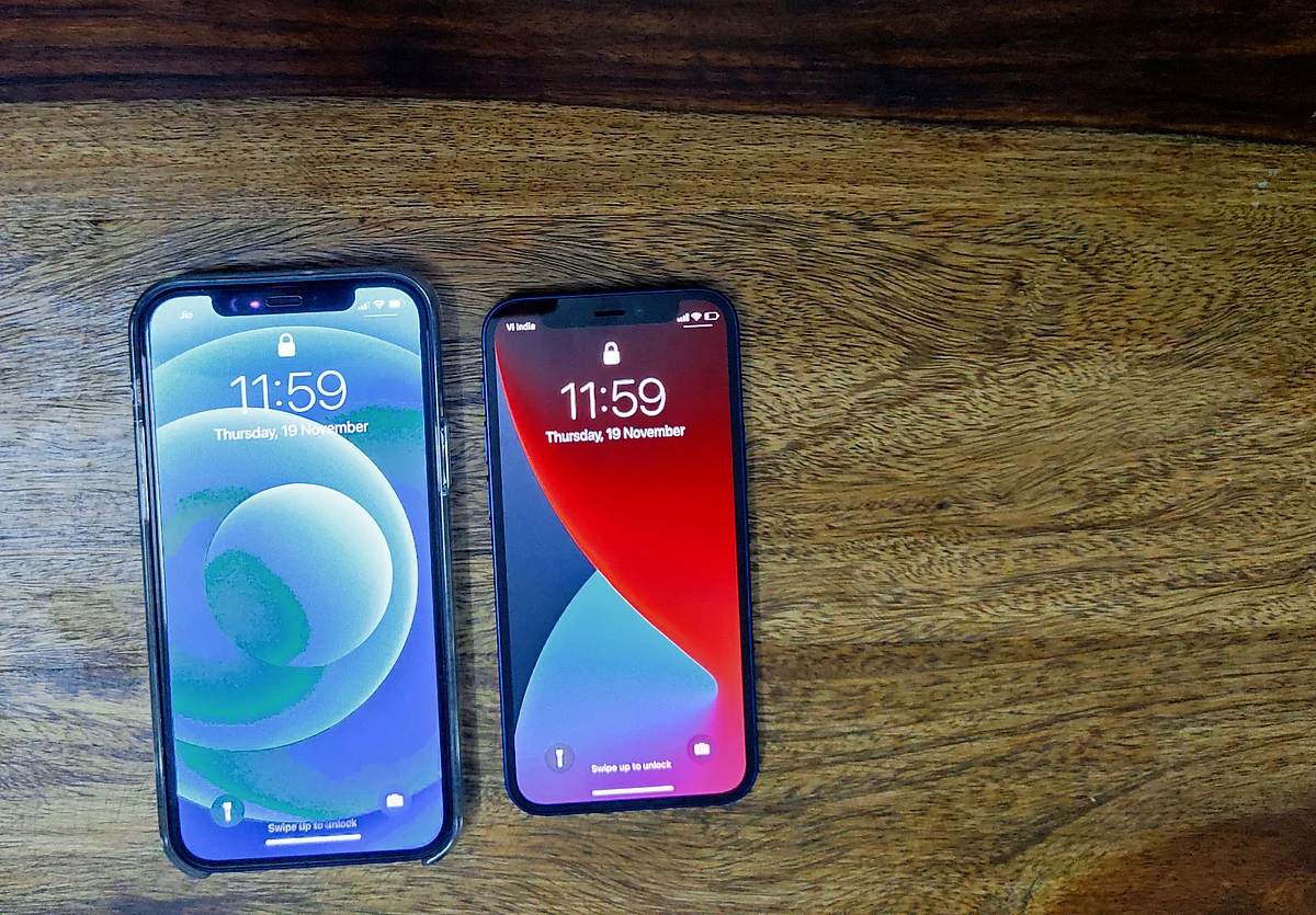 When compared with the iPhone 12, the Mini has a 5.42‑inch screen.