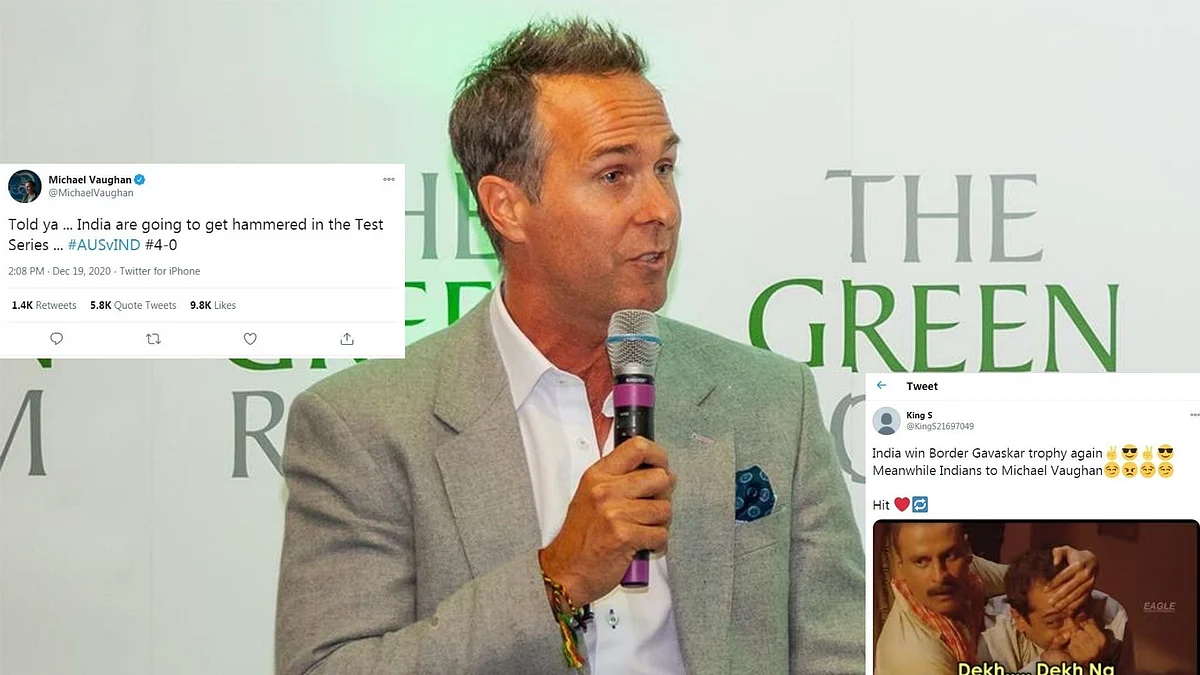 ‘Pundit’ Michael Vaughan gets trolled by Indian fans after series win at Gabba