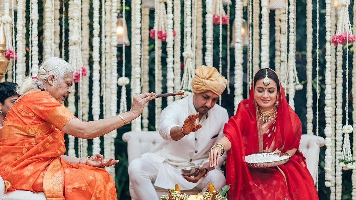 Dia Mirza and Vaibhav Rekhi got married at actor's Bandra residence on Feb 15.