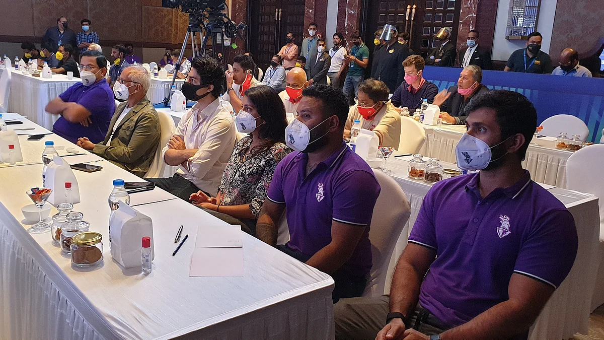 IPL 2021 Auction: Shah Rukh's son Aryan spotted at the KKR auction table