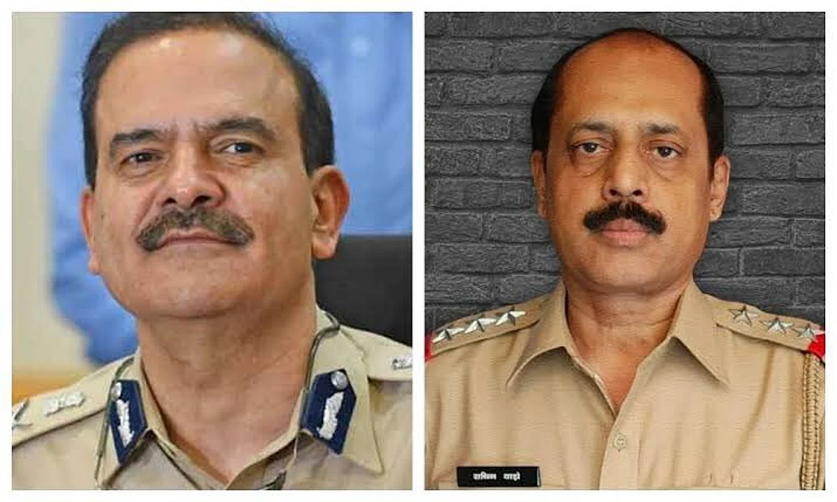 Parambir Singh (L) and Sachin Vaze (R)