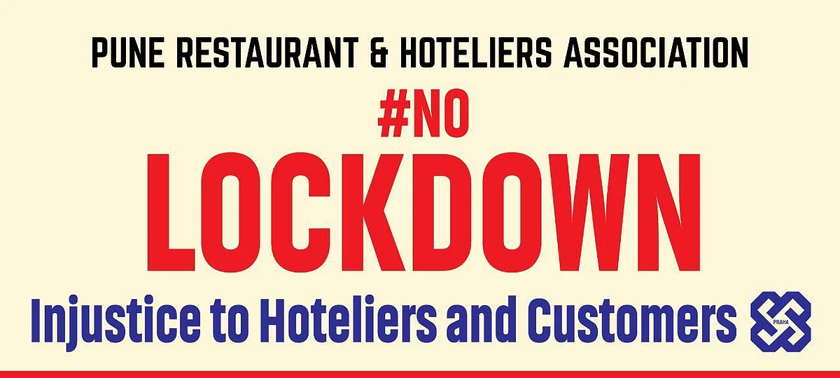 Pune Restaurants and Hoteliers Association now has started displaying the banner outside multiple establishments