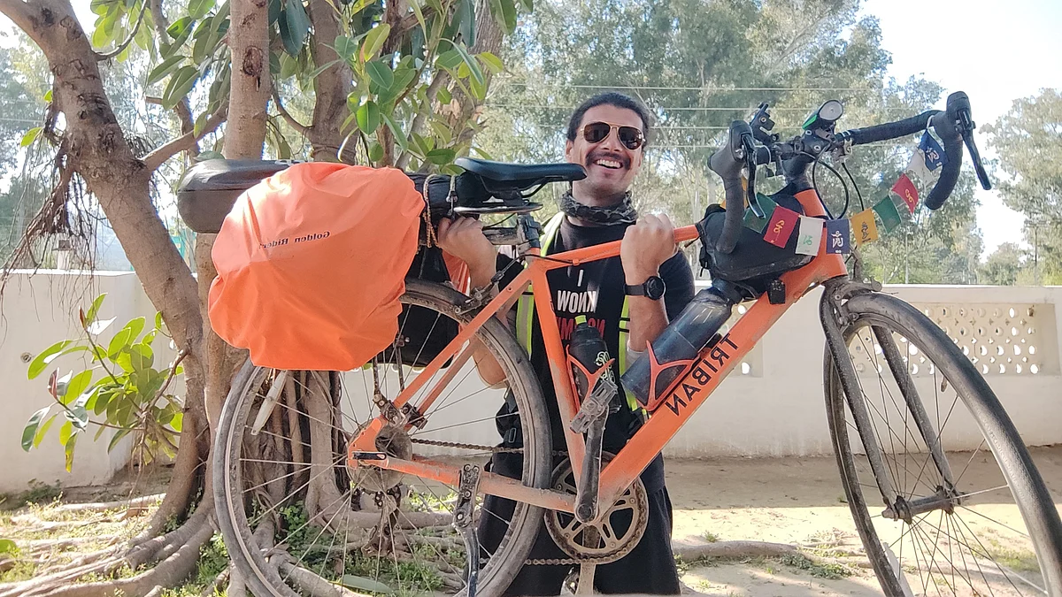 The Hope Monk is pedalling to raise funds for underprivileged children interested in sports